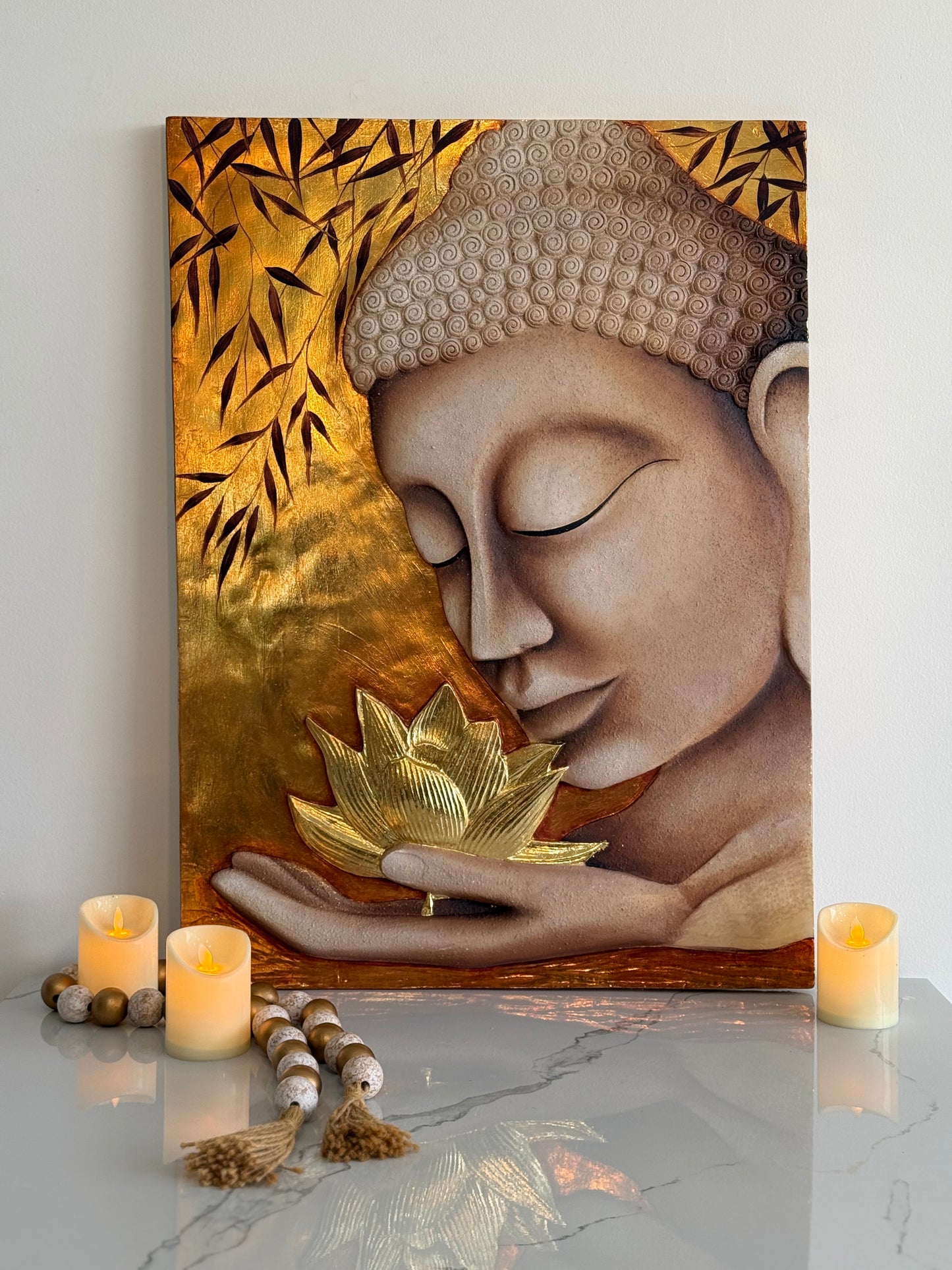 CUADRO BUDA FLOR DE LOTO